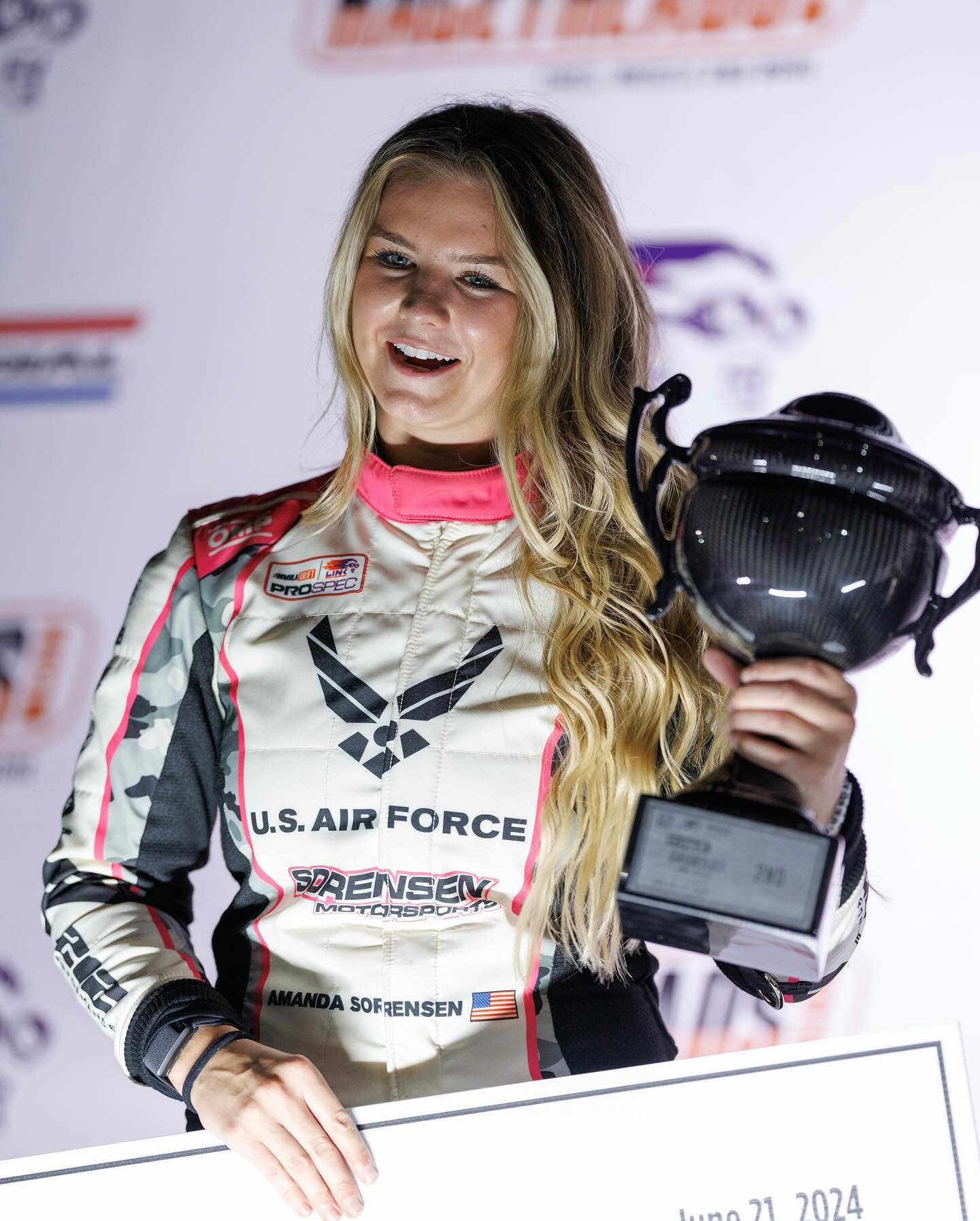 Game Changer. @Amanda.Sorensen12 makes history last night as the first female driver to podium in Formula DRIFT USA.