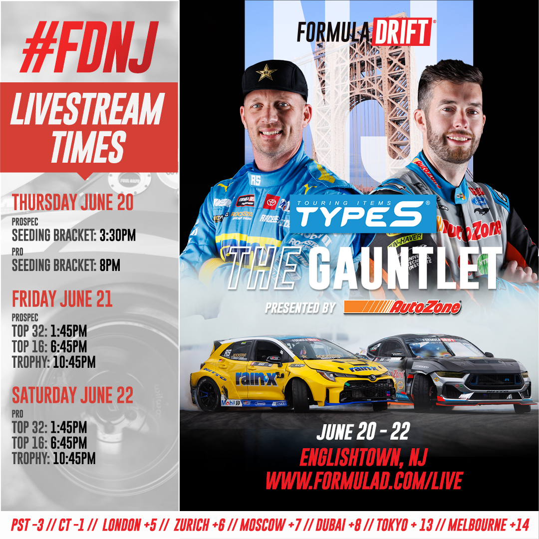 NEW JERSEY SCHEDULE 

Both PRO & @Link_ECU PROSPEC Seeding Brackets kick off TOMORROW! Times in ET.

Stream at formulad.com/live