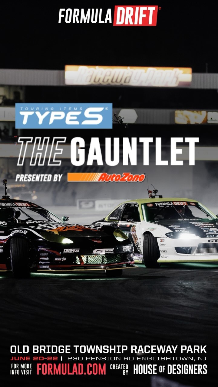 The Championship battle shifts gears to New Jersey. Are you ready? 

Tickets available now to The @TypeSAuto GAUNTLET Presented by @AutoZone on June 20 - 22: (link in bio)