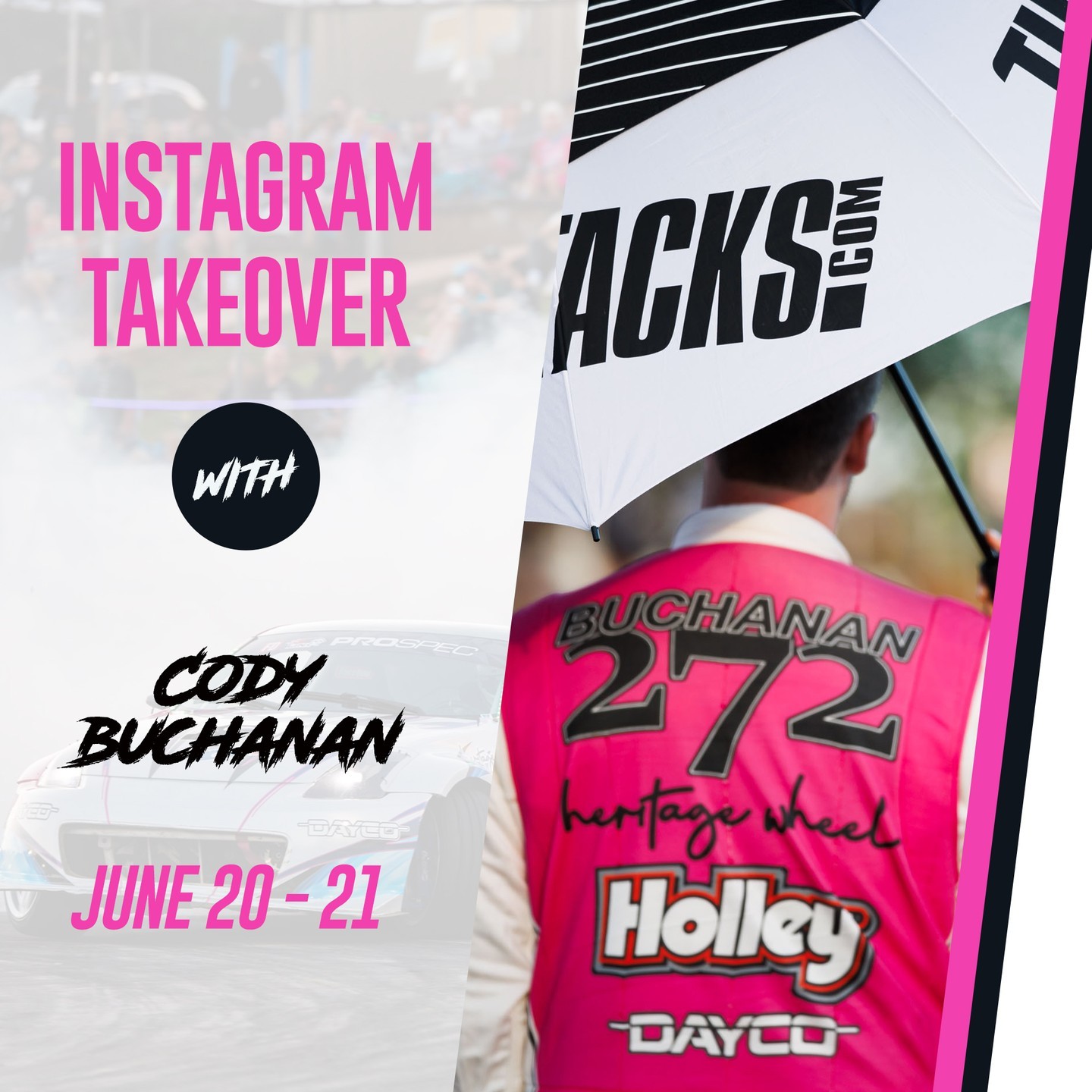 Today's the day! Follow @CBuchanan272 and @JeffJonesRacing as they take over our IG with PROSPEC and PRO excitement at E-Town.