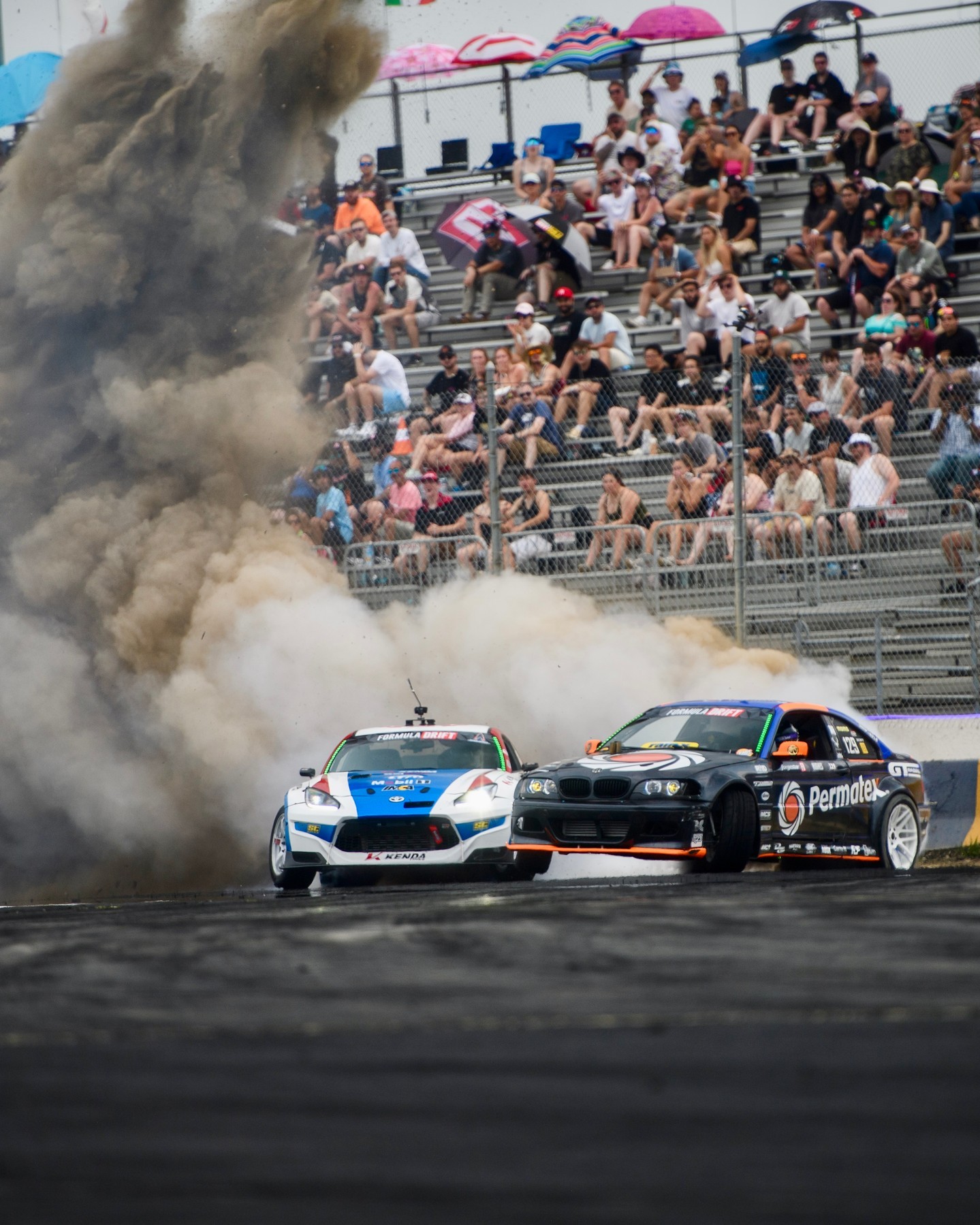 Front row seats to the smoke show. 🌪️

@DylanHughes129 | @GTRadialUSA vs @JCastroRacing | @KendaMotorsports