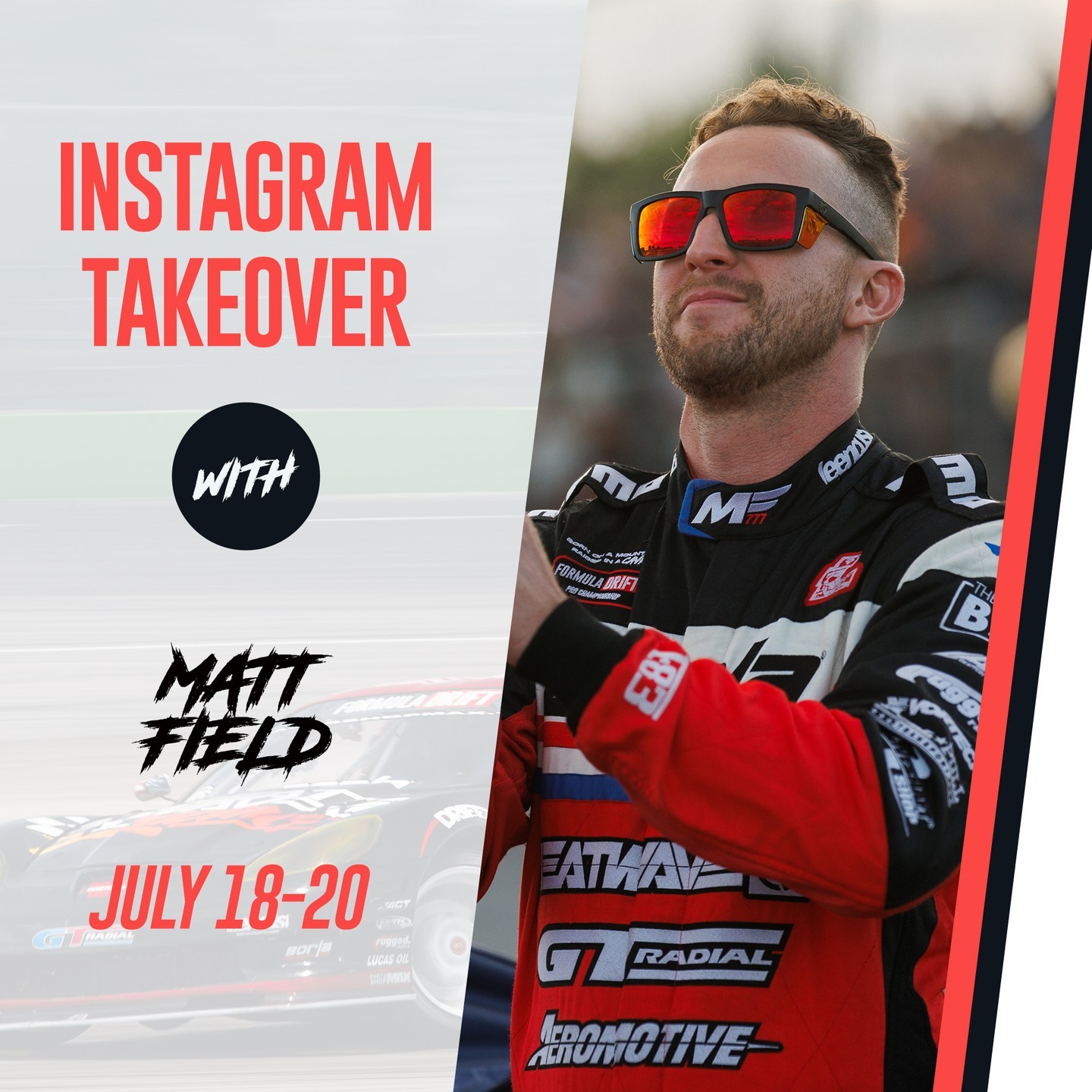 It's takeover time.

@MattField777 | @GTRadialUSA is taking over our Instagram Stories this week to show you you all the behind-the-scenes action from St. Louis!