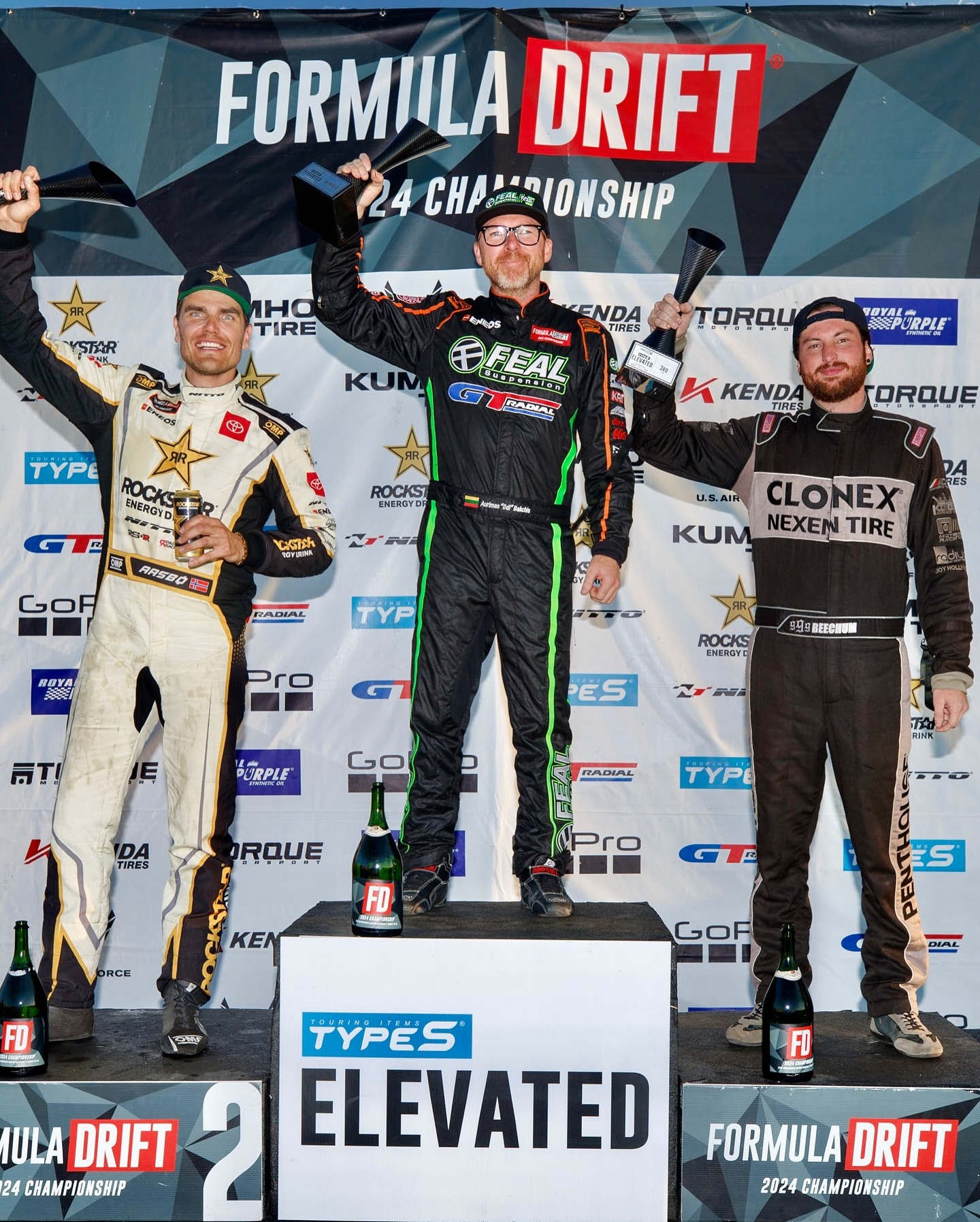 Final Podium from RD 7. 

🥇 @OdiDrift
🥈 @FredricAasbo
🥉 @Trenton_Beechum

Congratulations to the Top 3! Thank you Utah for the love this weekend!