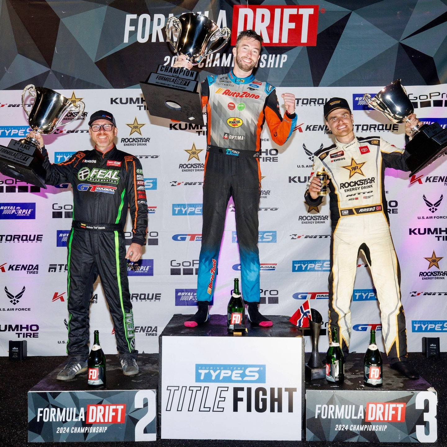 Crown him the king!  Your 2024 Season Top 3 - @JamesDeane130 dominates as Champion, @OdiDrift locks in 2nd, and @FredricAasbo secures 3rd.

A huge thank you to the fans, teams, and everyone who made this season one for the history books! Stay tuned for updates on 2025.