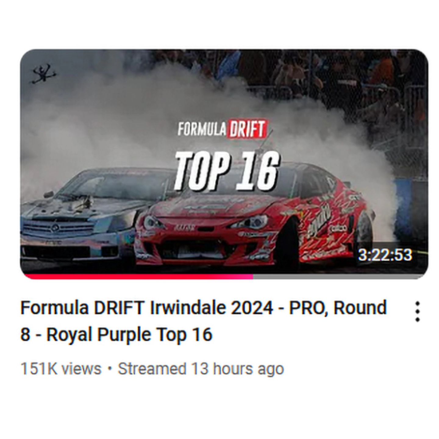 (FULL VIDEO) Formula DRIFT Irwindale 2024 - PRO, Round 8 - Royal Purple Top 16 https://drifting.com/forums/drifting/general-forum/pictures-and-video-clips/528543-full-video-formula-drift-irwindale-2024-pro-round-8-royal-purple-top-16