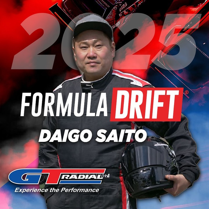 @DaigoSaito87 isn’t just a Champ — he’s a LEGEND. 2012 Champ. 2025 challenger. This season’s about to be WILD.

Daigo returns to Formula DRIFT on US soil this season with @JerryYangRacing & @GTRadialUSA.