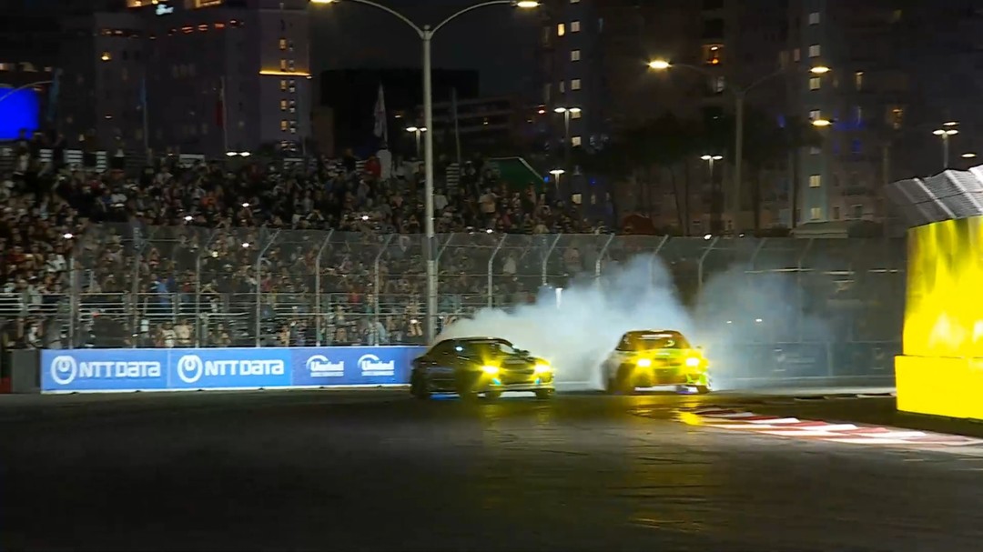 @Stuke.Racing leads @RomeCp in the Friday Super Drift Challenge Finals