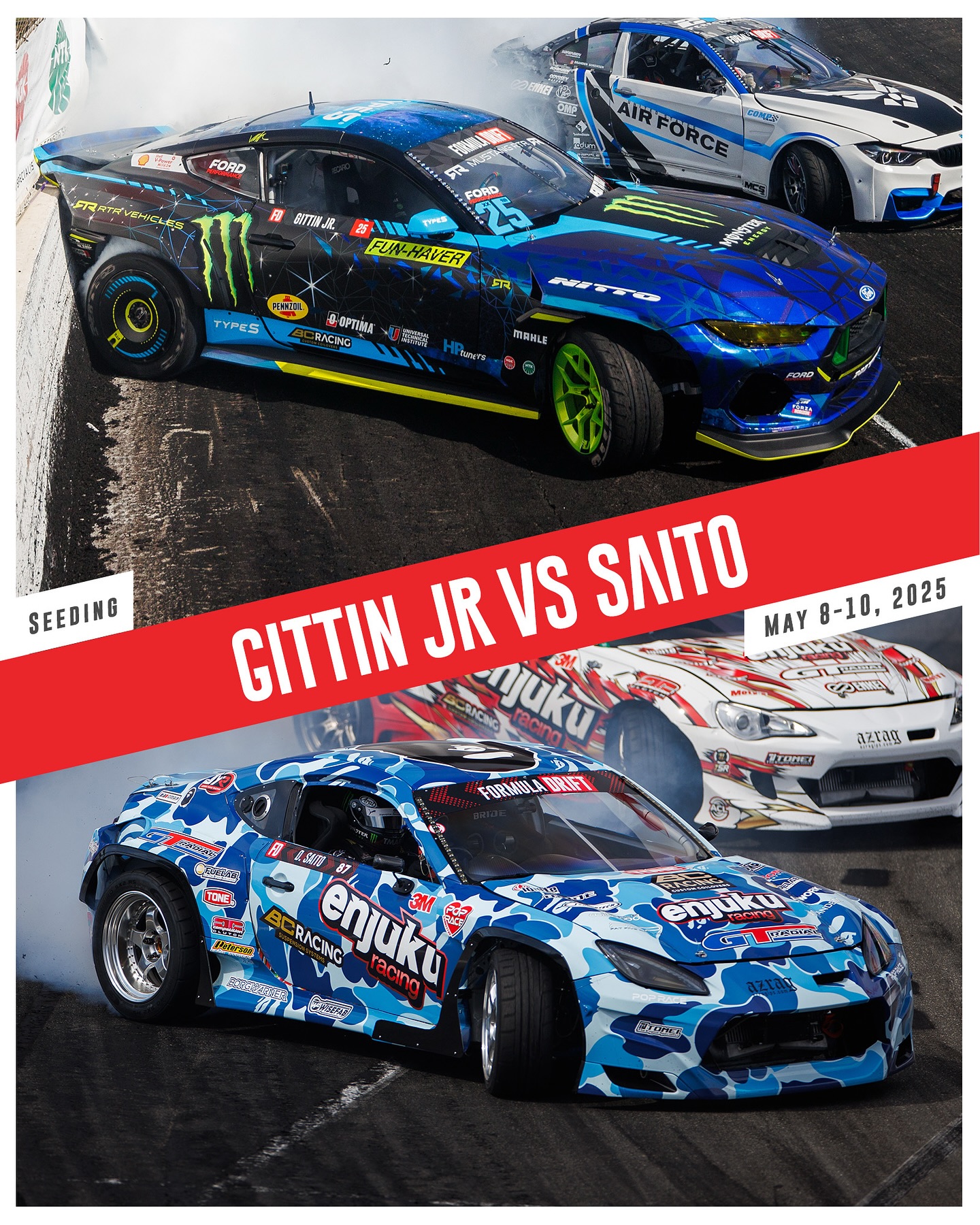 If you know drift, you know this battle is a big deal.

Vaughn vs Daigo. OG vs OG. Atlanta’s not ready.