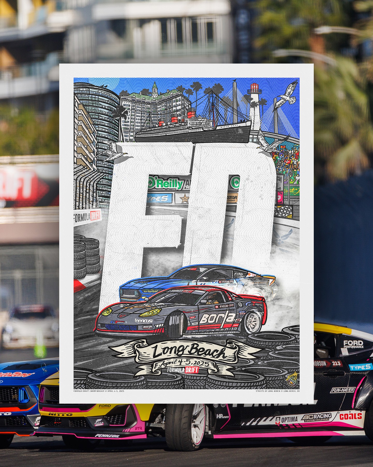 Long Beach is in the books, but you can still take a piece home. This limited edition poster by @Cooled.Collective is now available. 18x24", clean finish, and full of Round 1 heat. Don’t sleep — stock is limited.

 Link in bio.