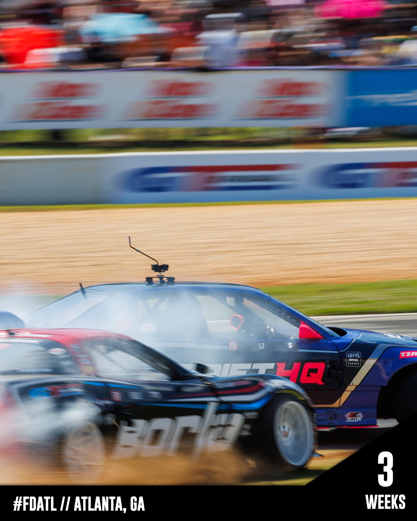 PRO. PROSPEC. Time Attack. Touring Cup. Full Course Drift. It’s all going down May 8 – 10 at Road Atlanta. Three weeks out. Lock it in.

Got your tickets? 🎟️