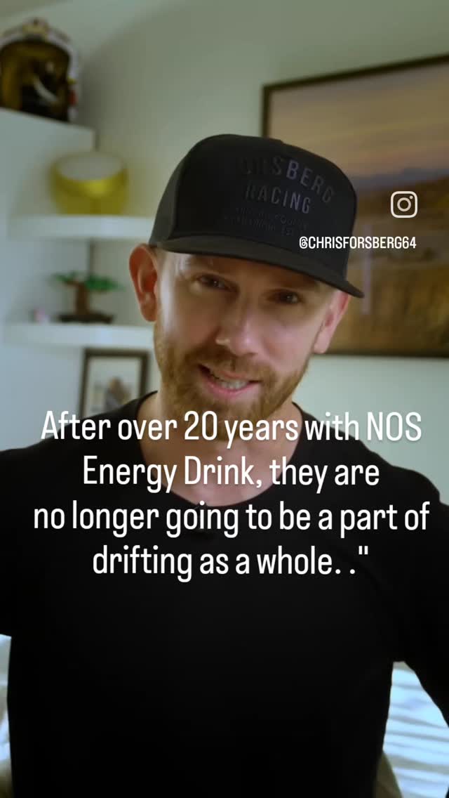 After over 20 years with NOS Energy Drink, they are no longer going to be a part of drifting as a whole. ."

Text from Youtube Video Transcript
https://www.youtube.com/watch?v=vSDL2_xdeHk